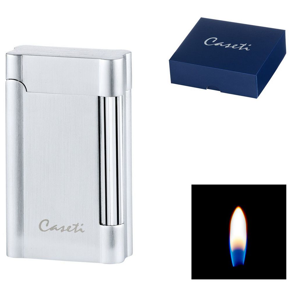 CASETI Flint Cigaret Lighter - Satin Chrome - Lighter fra Caseti hos The Prince Webshop