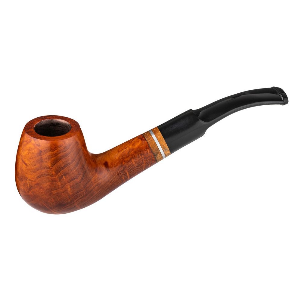 Angelo Pibe Model 16, brun mix, letbøjet med ring - Pibe fra Angelo hos The Prince Webshop