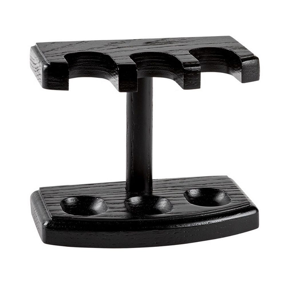 Pibe stander i sortbejset træ til 3 Piber - Pibe Tilbehør fra The Prince's Choice hos The Prince Webshop