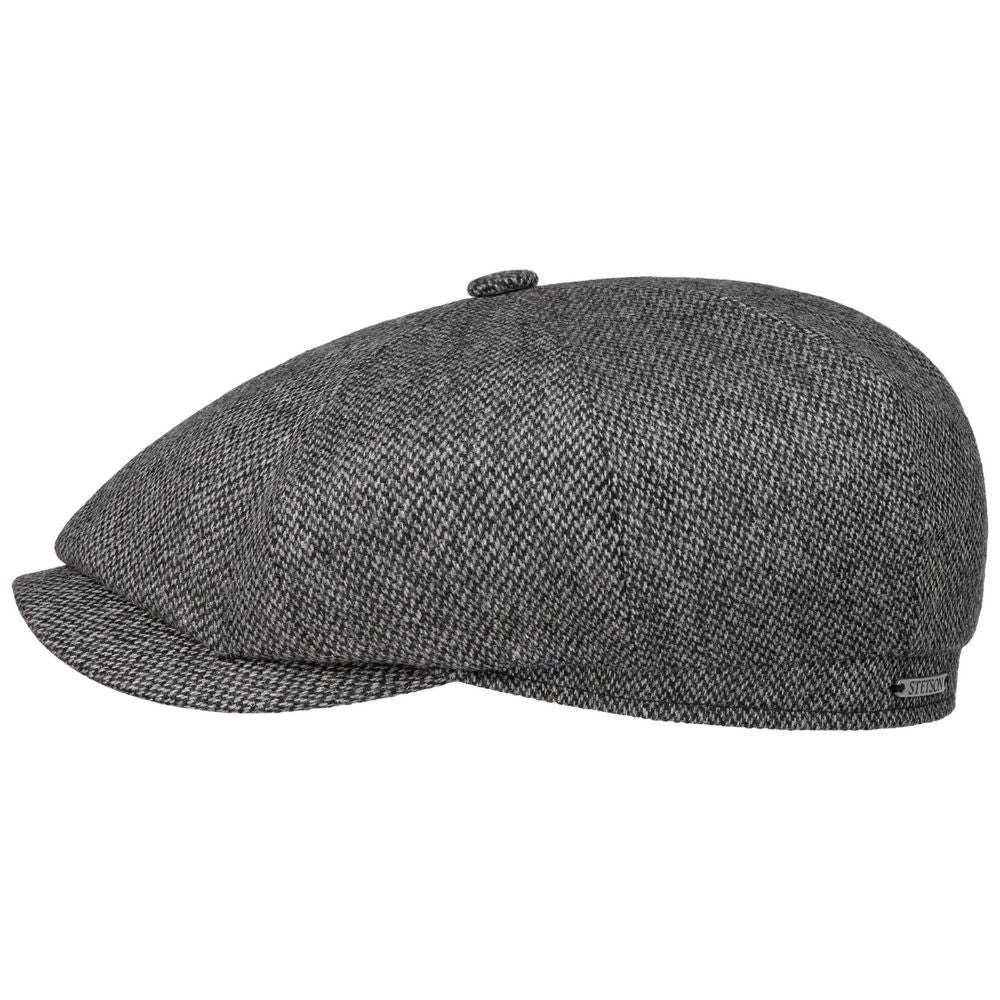 Stetson Hatteras Wool - Anthra Black - Flat Cap fra Stetson hos The Prince Webshop