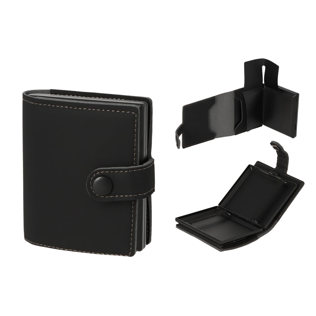 Angelo Cigaretetui & Kortholder Combo - Sort - Cigaret Etui fra Angelo hos The Prince Webshop