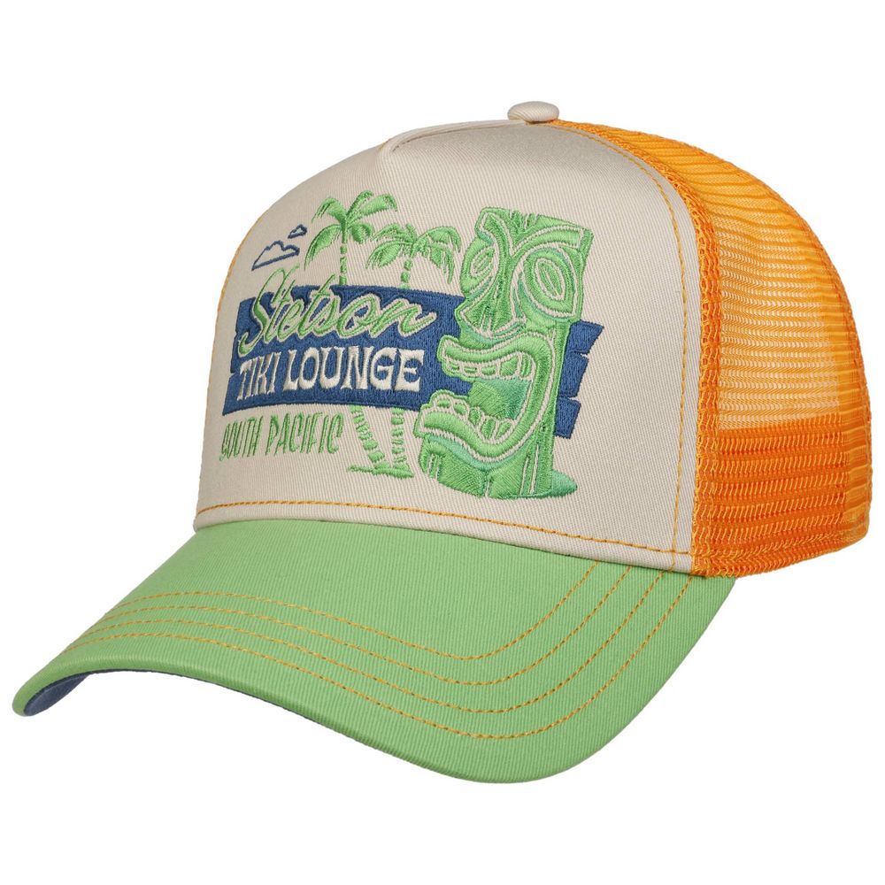 Stetson Tiki Lounge Trucker Cap - Lime - Baseball Cap fra Stetson hos The Prince Webshop