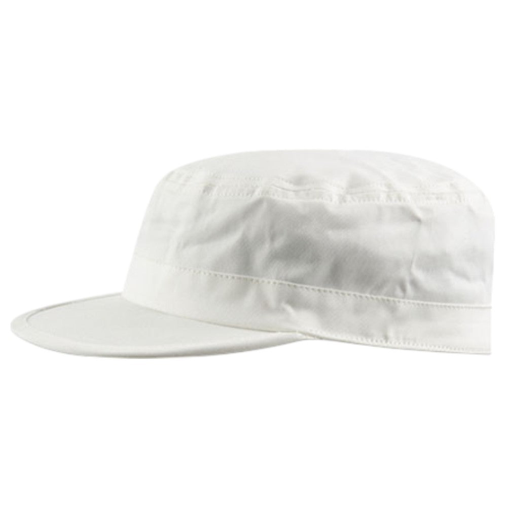 MJM Mælkedreng Kasket i Let Hør - Hvid - Army Cap fra MJM Hats hos The Prince Webshop
