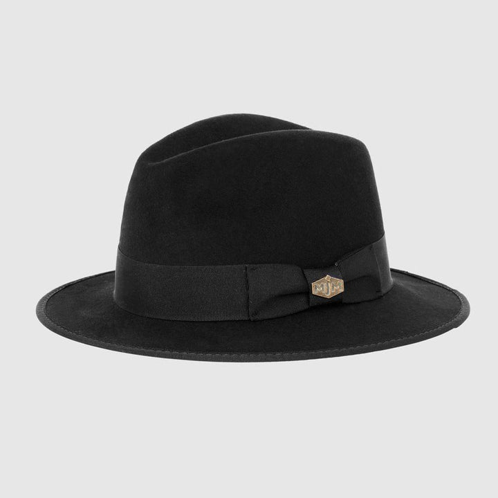 MJM MAUK Sort Uld Filt Hat - Waterproof & Crushable - Fedora Hat fra MJM Hats hos The Prince Webshop