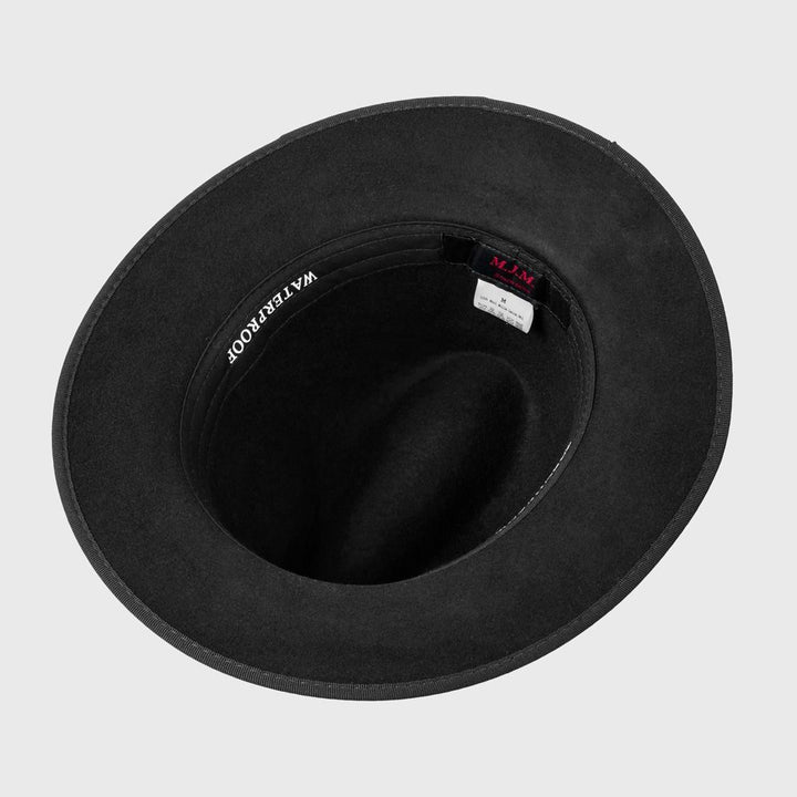 MJM MAUK Sort Uld Filt Hat - Waterproof & Crushable - Fedora Hat fra MJM Hats hos The Prince Webshop