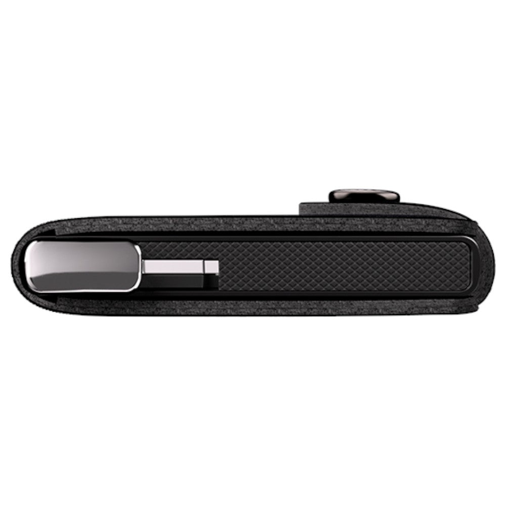 SECRID Premium Miniwallet Emboss Lines Black +