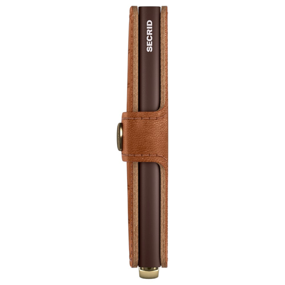 SECRID Premium Miniwallet Emboss Lines Cognac +