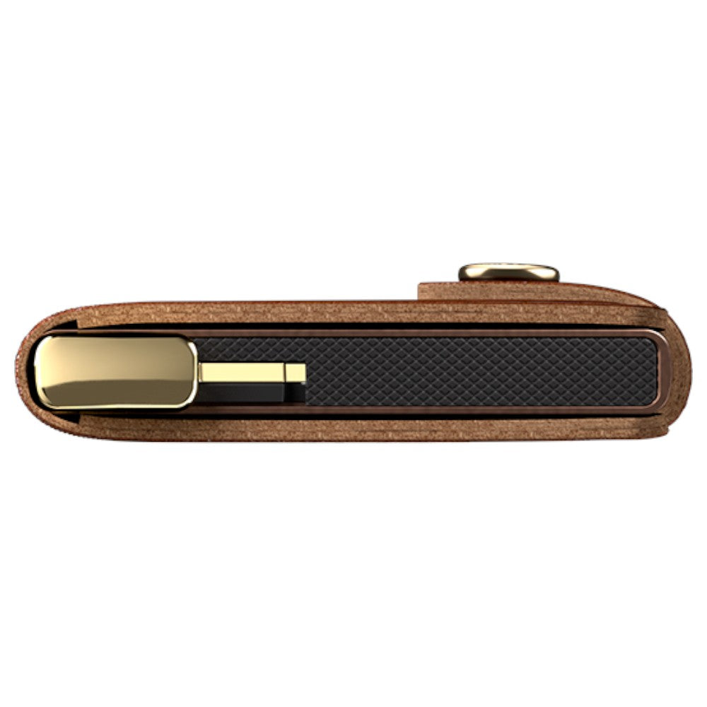 SECRID Premium Miniwallet Emboss Lines Cognac +