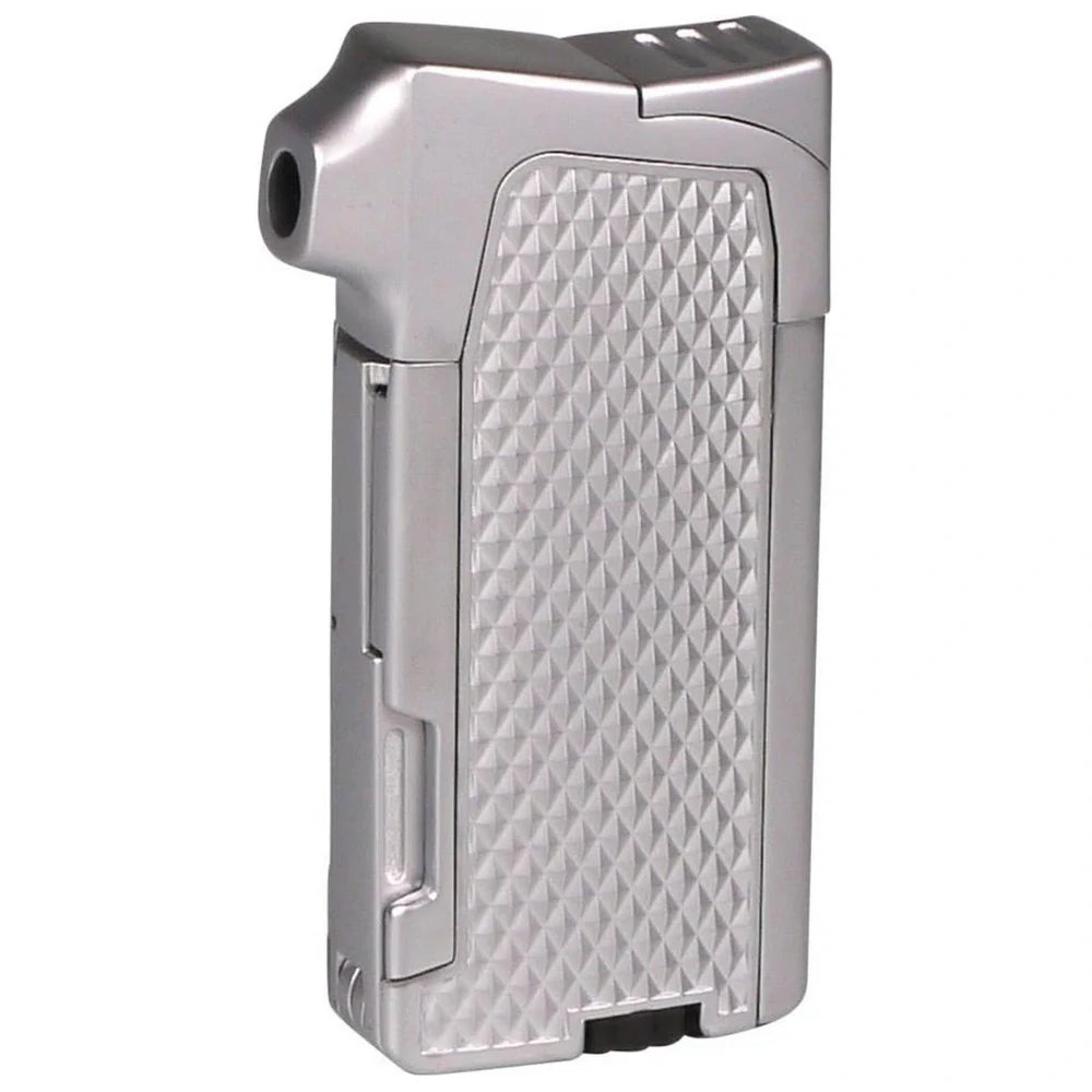 Pibe Piezo Lighter PASSATORE "Ruben" Sølvsatin med Værktøj - Lighter fra Passatore hos The Prince Webshop