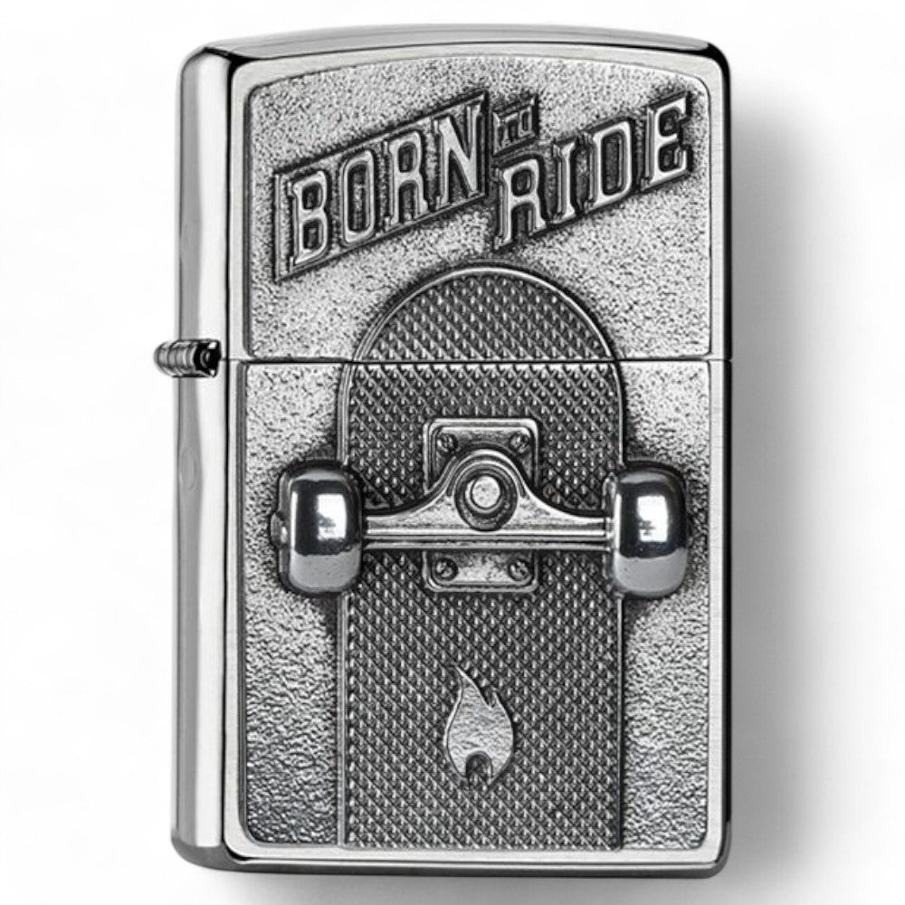 Original Zippo Lighter - Skateboard Design - Zippo Lighter fra Zippo hos The Prince Webshop