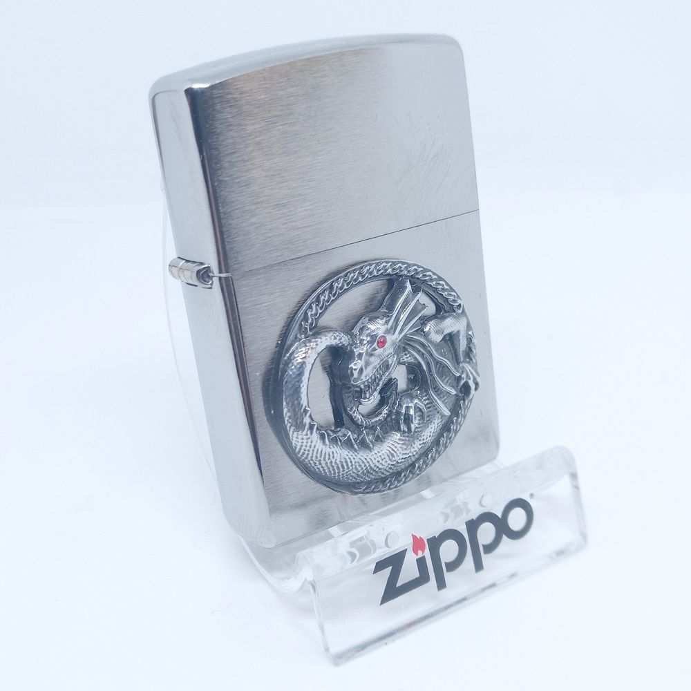 Original Zippo Lighter - PL200 Dragon - Zippo Lighter fra Zippo hos The Prince Webshop
