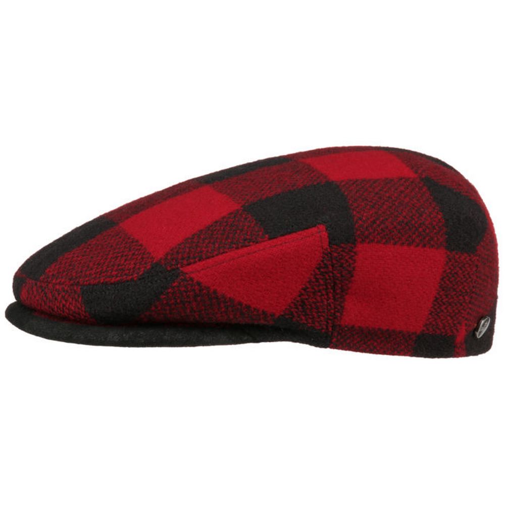 Driver Cap Woolrich Check by Lierys - M (57 cm) - Flat Cap fra Lierys hos The Prince Webshop