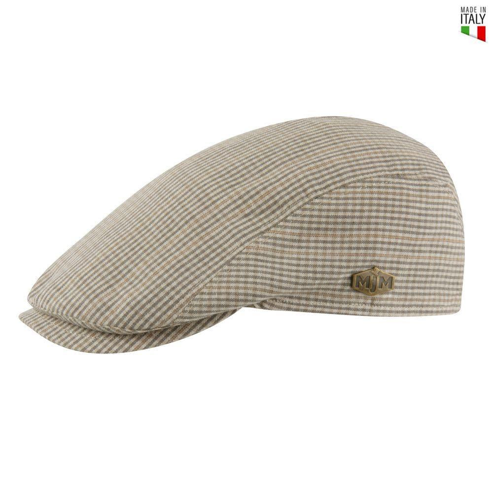 MJM Young Flat Cap - Brown Check Sixpence - S (56 cm) - Flat Cap fra MJM Hats hos The Prince Webshop