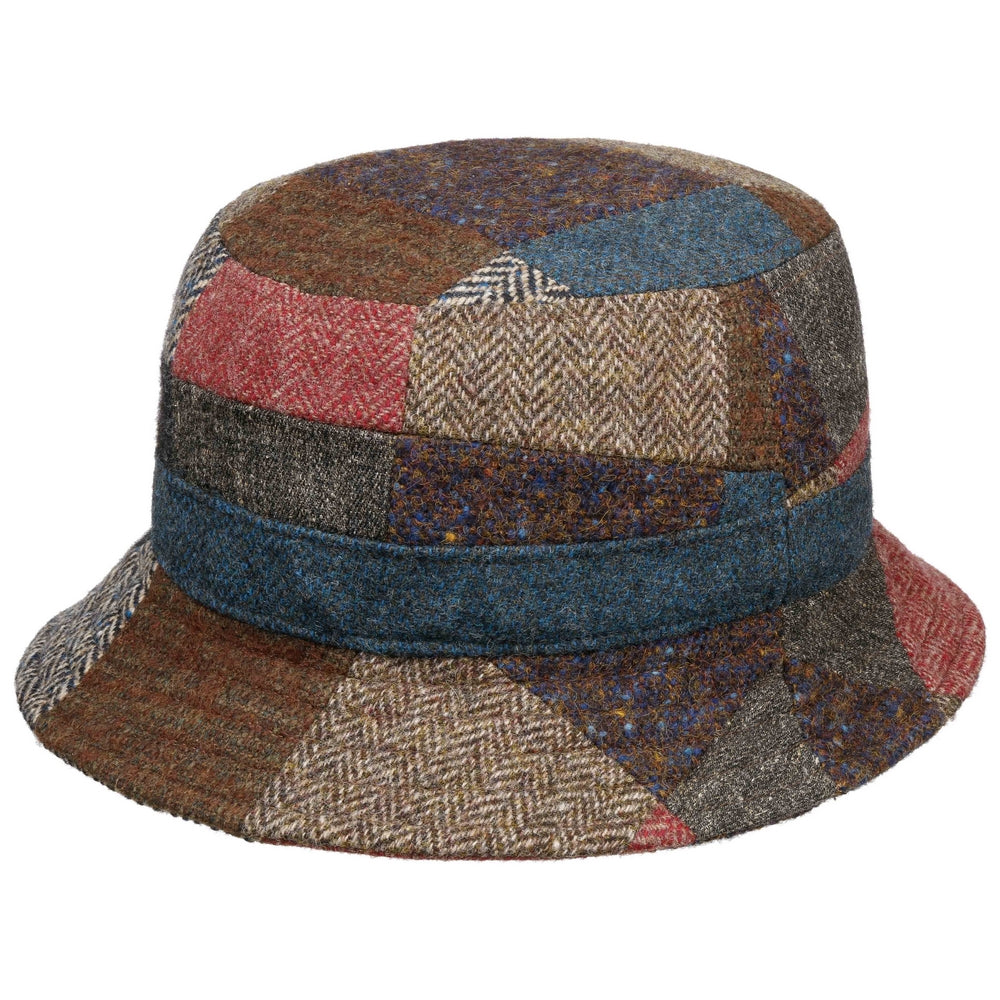 Stetson Patchwork Bucket Hat Tweed - S (55 cm) - Bucket Hat fra Stetson hos The Prince Webshop