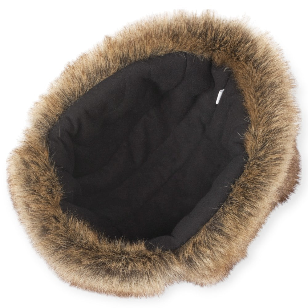 MJM Trapper Hat 42 - Faux Leather/Fur - Black - Hue fra MJM Hats hos The Prince Webshop