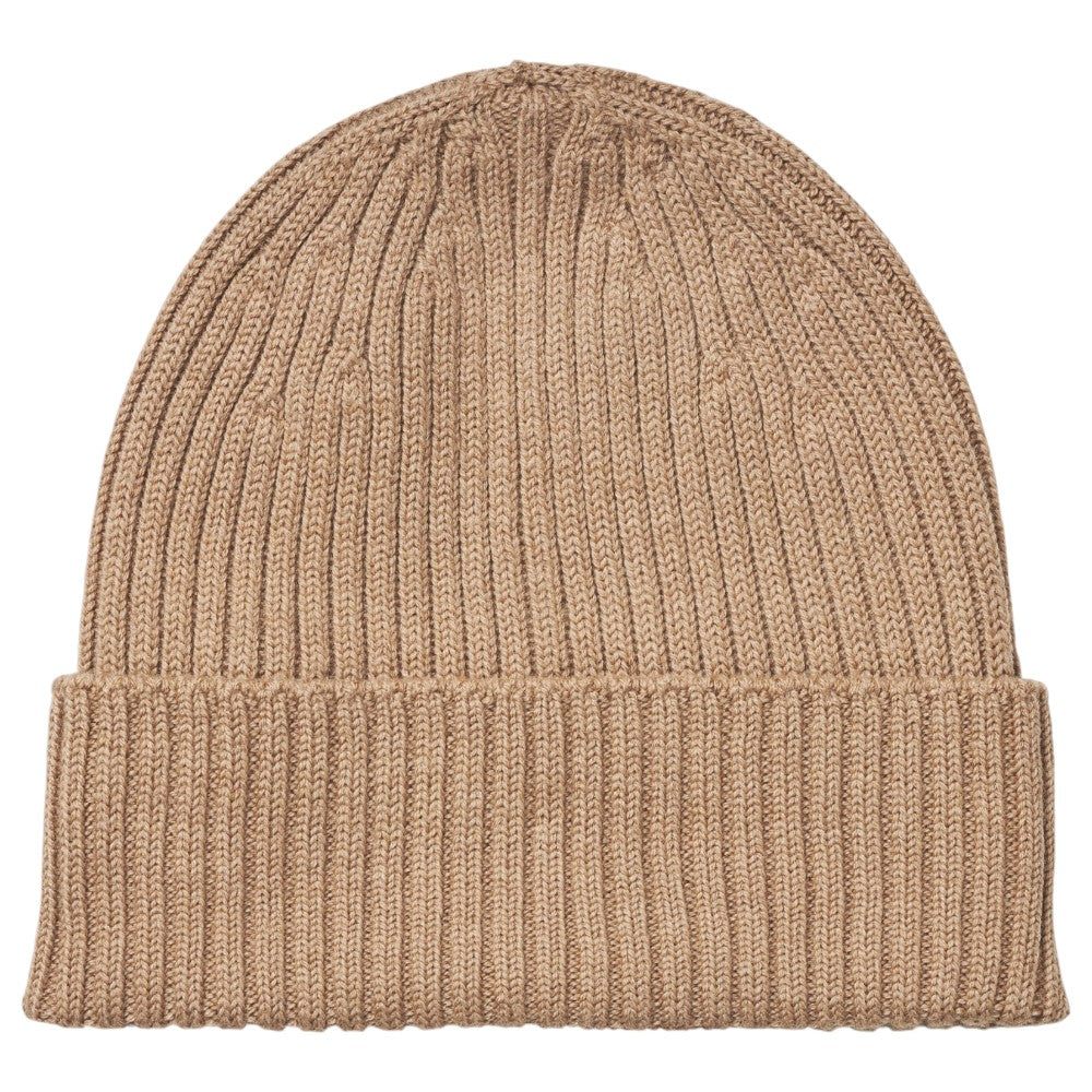 MJM Beanie i 100% Merino Uld - Camel Hue - Hue fra M.J. MICHAELSEN A/S hos The Prince Webshop
