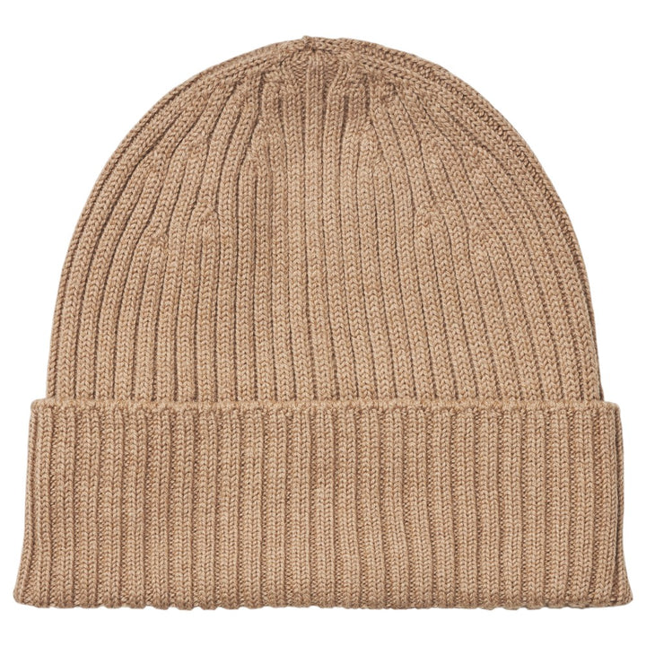 MJM Beanie i 100% Merino Uld - Camel Hue - Hue fra M.J. MICHAELSEN A/S hos The Prince Webshop