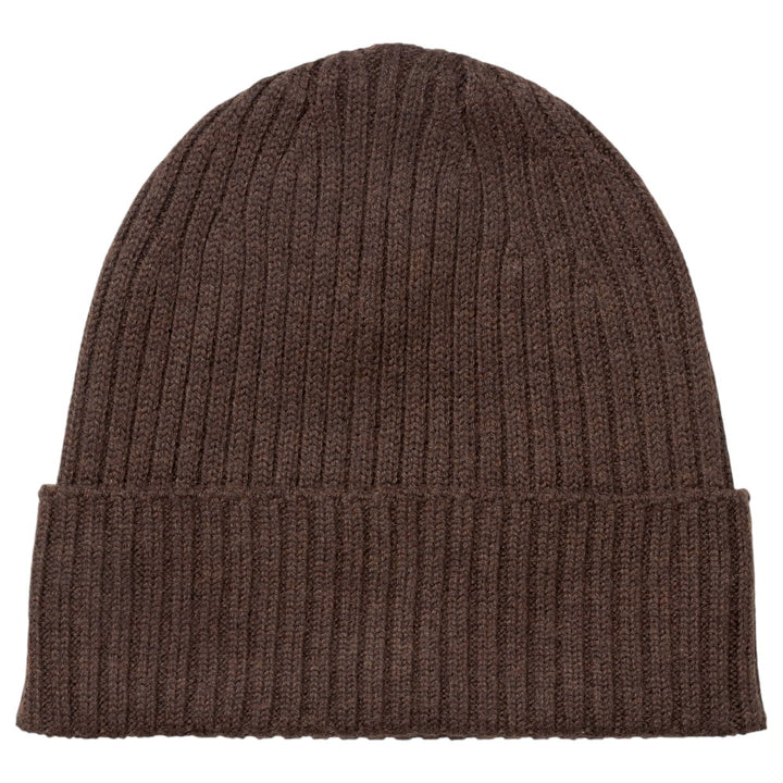 MJM Beanie i 100% Merino Uld - Mørkebrun Hue - Hue fra M.J. MICHAELSEN A/S hos The Prince Webshop