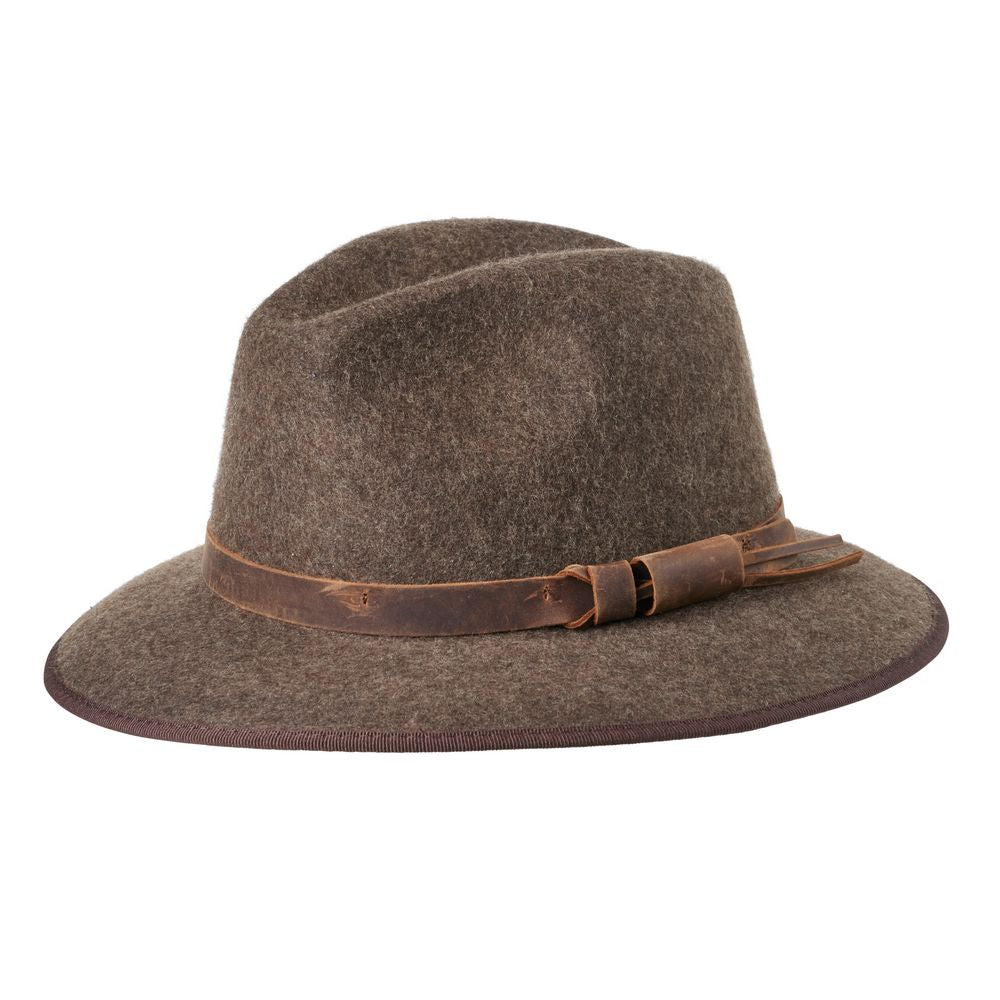 MJM MARCO EL Brun Uld Filt Hat med Øreflapper - Traveller Hat fra MJM Hats hos The Prince Webshop