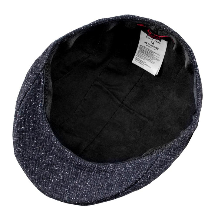MJM Maddy 32 Wool Mix/Silk Anthracite Sixpence - Flat Cap fra MJM Hats hos The Prince Webshop