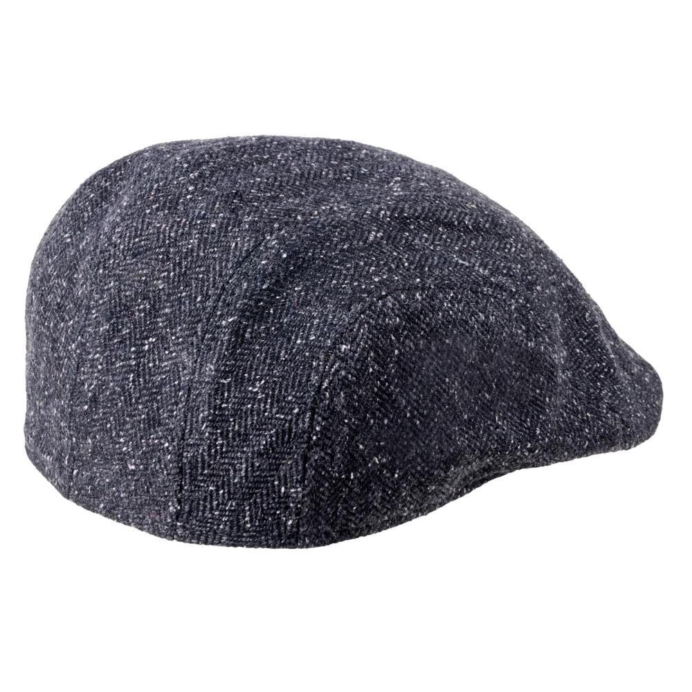 MJM Maddy 32 Wool Mix/Silk Anthracite Sixpence - Flat Cap fra MJM Hats hos The Prince Webshop