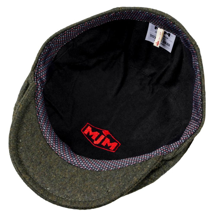 MJM Bang 32 Wool/Polyester Green Sixpence - Flat Cap fra MJM Hats hos The Prince Webshop