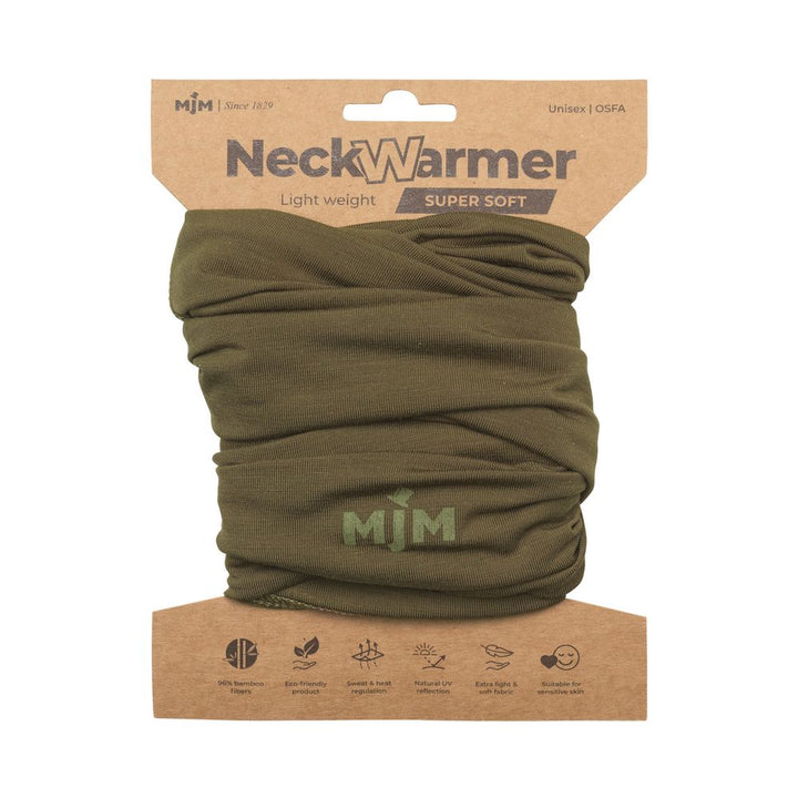 MJM Neck Warmer - Grøn Bambus Halsdisse - Halstørklæde fra M.J. MICHAELSEN A/S hos The Prince Webshop