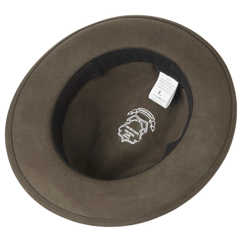 MJM Luis Traveller – 41 Merino XL Long Khaki - Traveller Hat fra MJM Hats hos The Prince Webshop