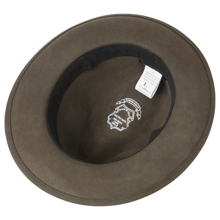 MJM Luis Traveller – 41 Merino XL Long Khaki - Traveller Hat fra MJM Hats hos The Prince Webshop