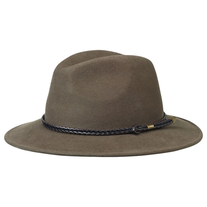 MJM Elk Traveller – 41 Merino XL Long Khaki - Traveller Hat fra MJM Hats hos The Prince Webshop