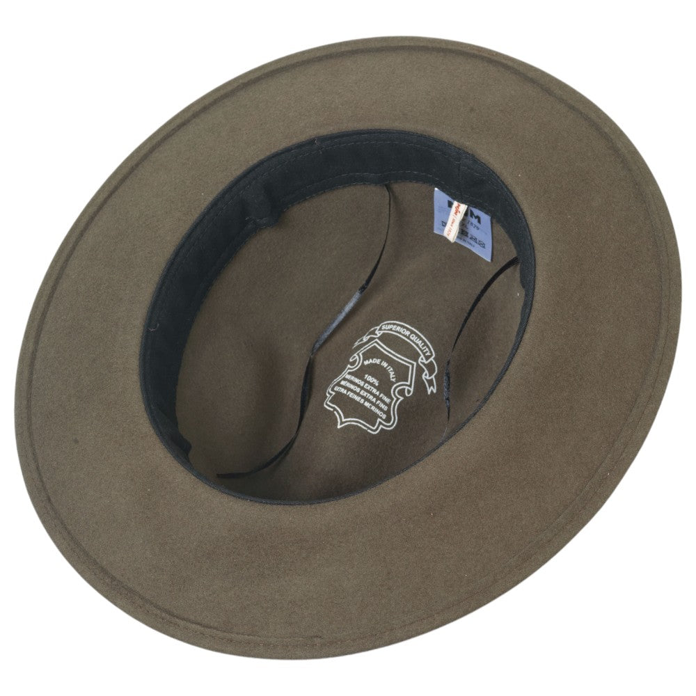 MJM Elk Traveller – 41 Merino XL Long Khaki - Traveller Hat fra MJM Hats hos The Prince Webshop