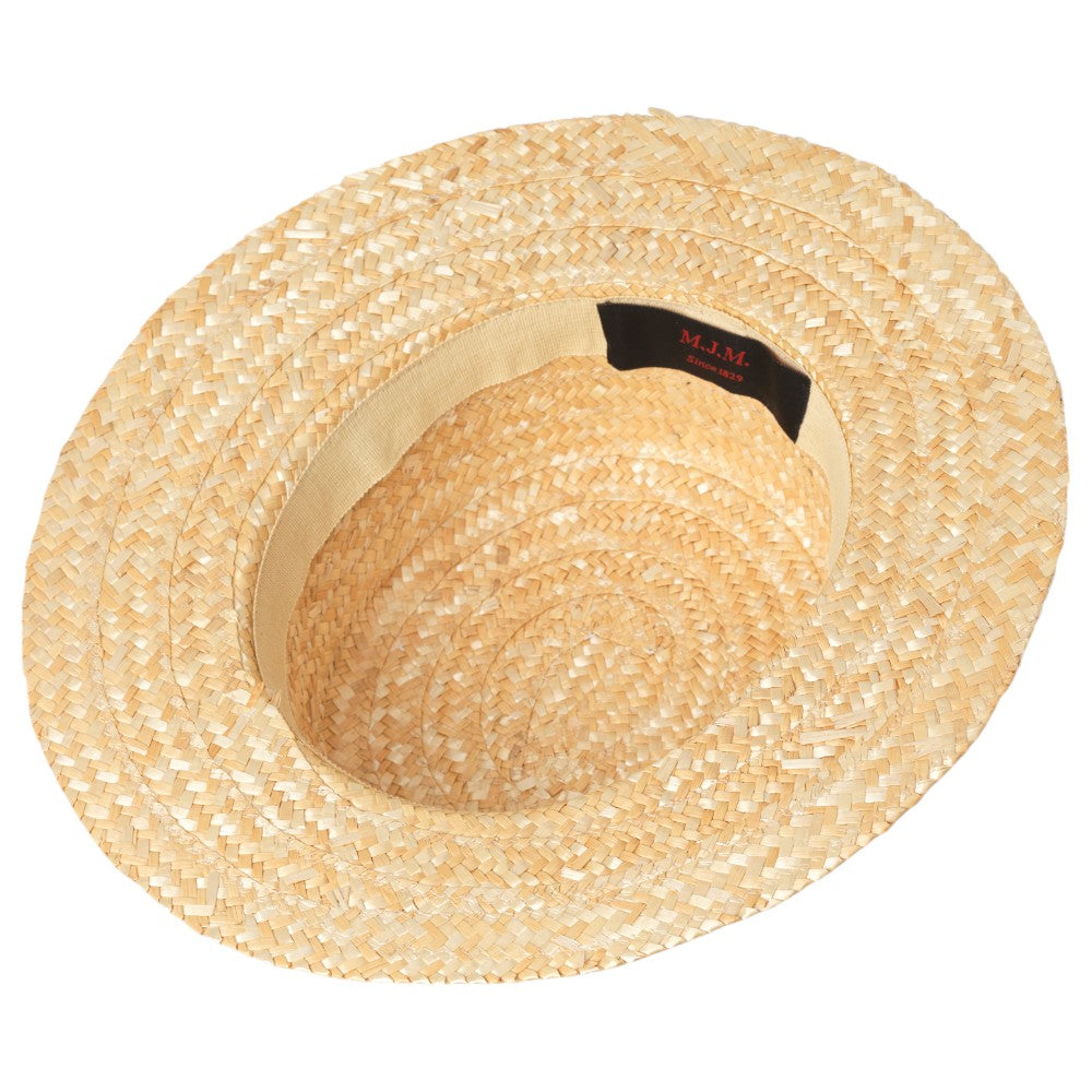 MJM Alex Boater Strå Hat - Natur Beige - Hat fra MJM Hats hos The Prince Webshop