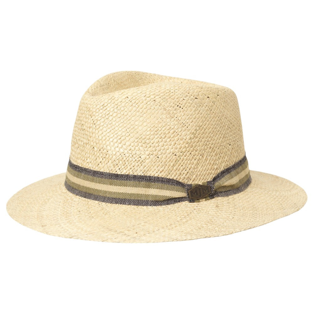 MJM Pelle Traveller Strå Hat - Natur Beige - Hat fra MJM Hats hos The Prince Webshop