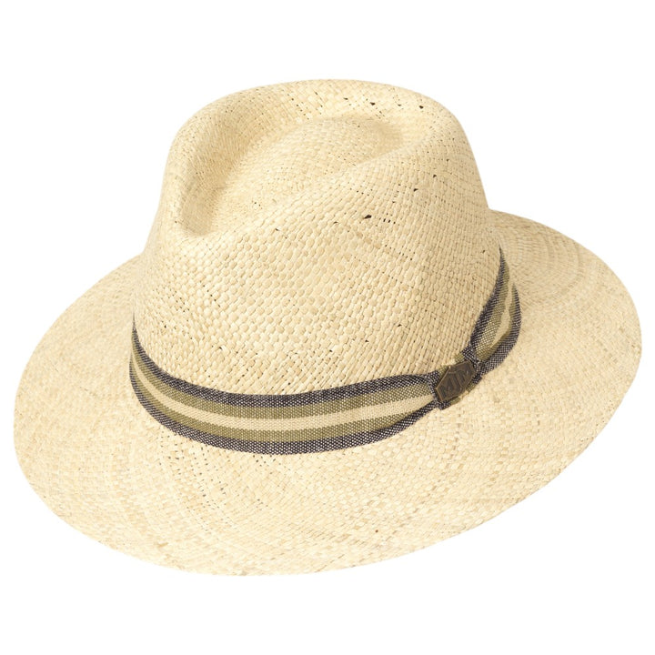 MJM Pelle Traveller Strå Hat - Natur Beige - Hat fra MJM Hats hos The Prince Webshop