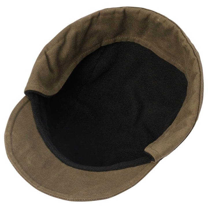MJM EL Winter Cap – 42 Oiled Cotton - Olive - Army Cap fra MJM Hats hos The Prince Webshop