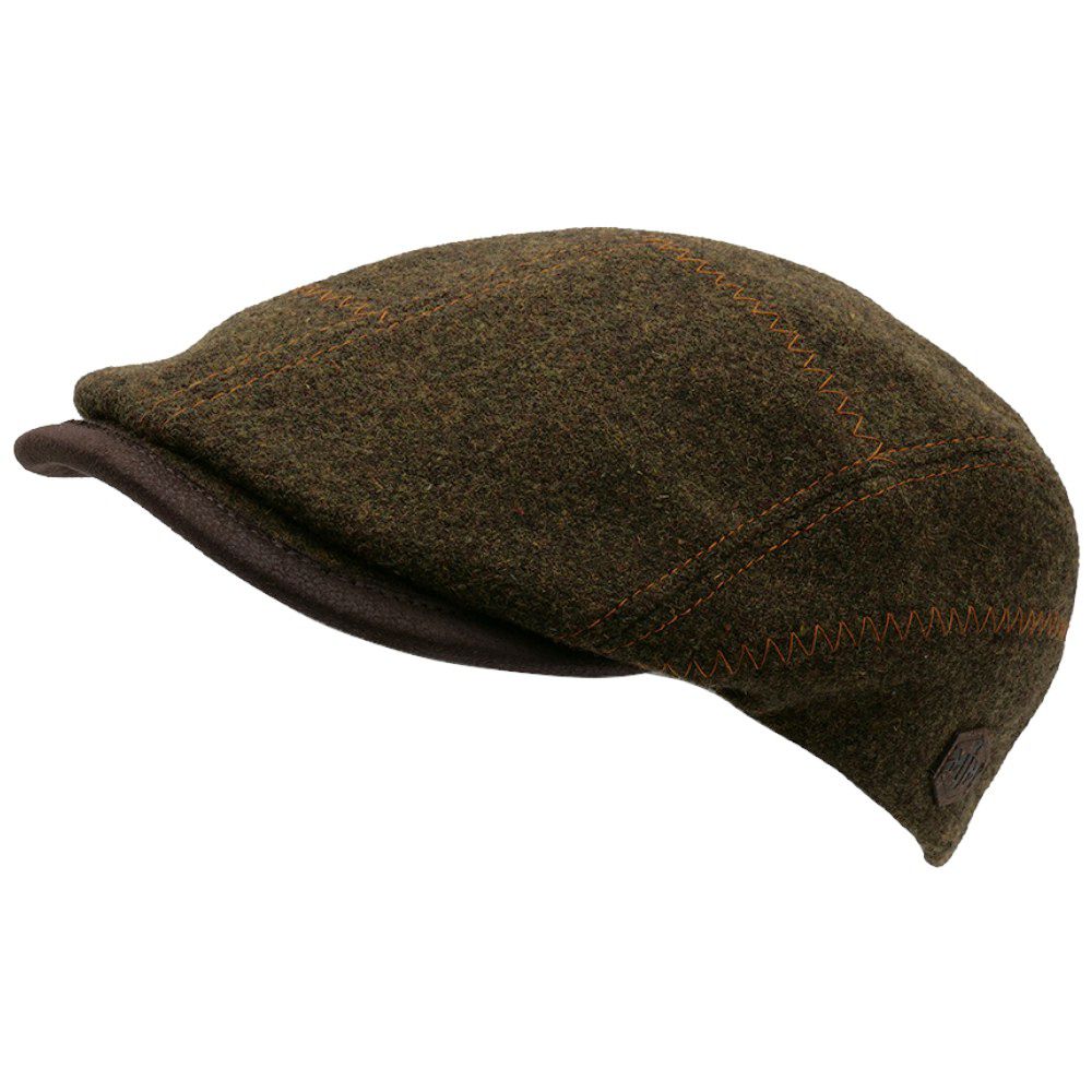 MJM Daffy Xtra 62 Wool Green Flat Cap