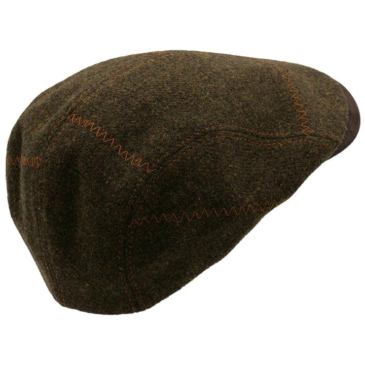 MJM Daffy Xtra 62 Wool Green Flat Cap