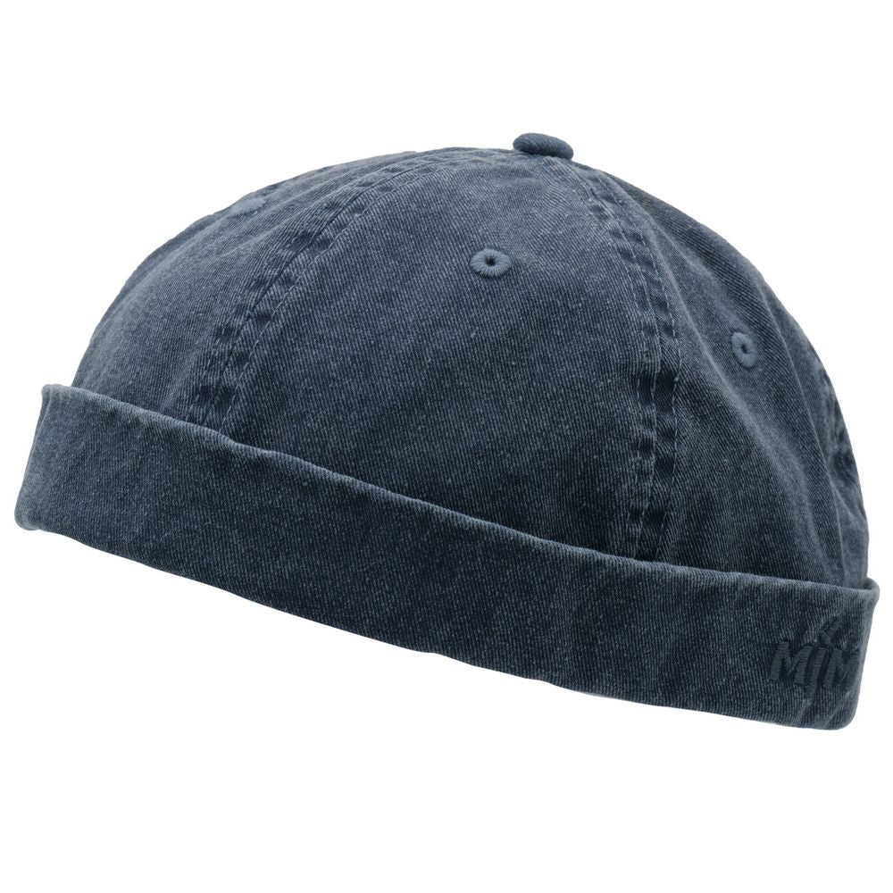 MJM Docker Cap Dyed Cotton Twill - Blå