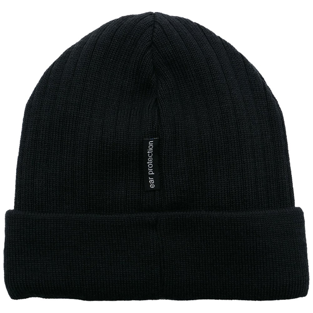 MJM No Wind Beanie i Sort Uld Mix