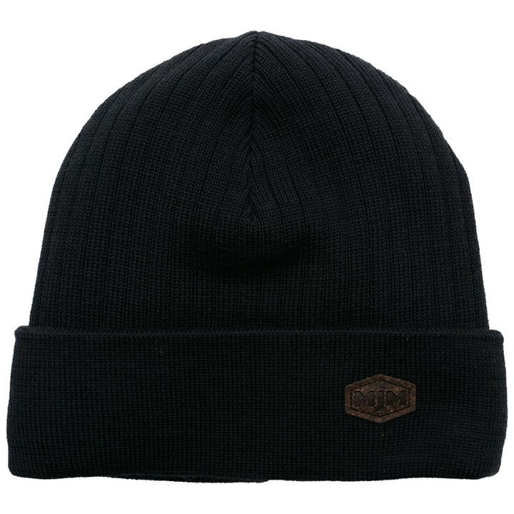 MJM No Wind Beanie i Sort Uld Mix