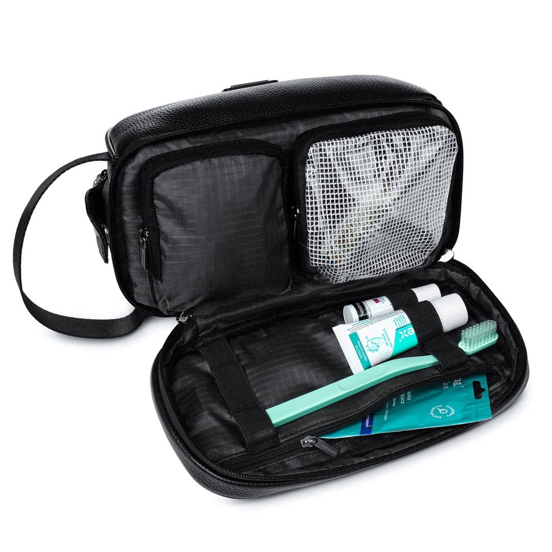 Stor rejsetaske til toiletartikler med magnetlås - 2 farver
