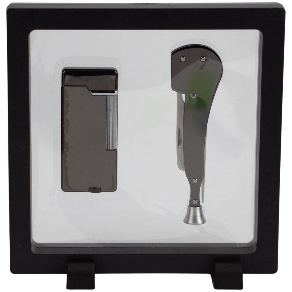 Jean Claude Mayfair Pibe Lighter og Værktøj i Ramme - Pibe Tilbehør fra Jean Claude hos The Prince Webshop