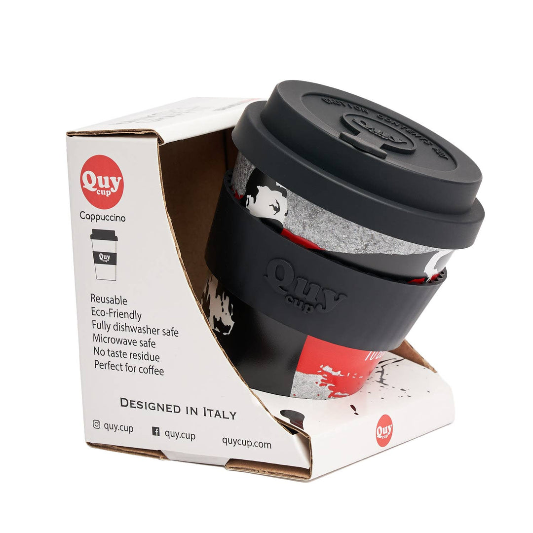 Banksy Travel Cup in RPET 230 ml - The Flower Thrower - Krus fra URBAN.ITY hos The Prince Webshop