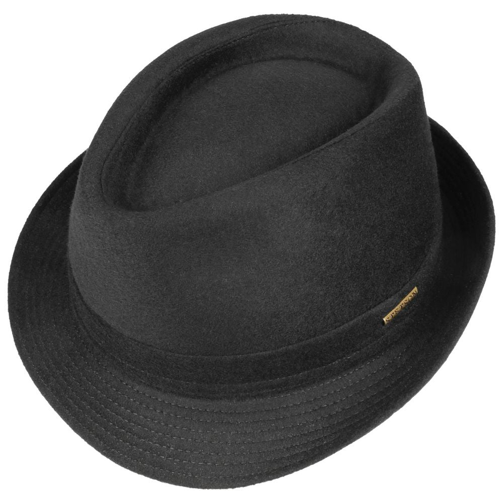 Stetson Black Wool Trilby - 100% Blues Brothers Stil - Trilby Hat fra Stetson hos The Prince Webshop