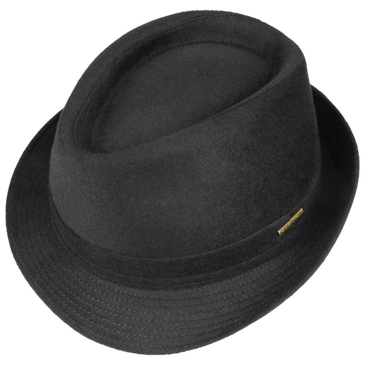 Stetson Black Wool Trilby - 100% Blues Brothers Stil - Trilby Hat fra Stetson hos The Prince Webshop