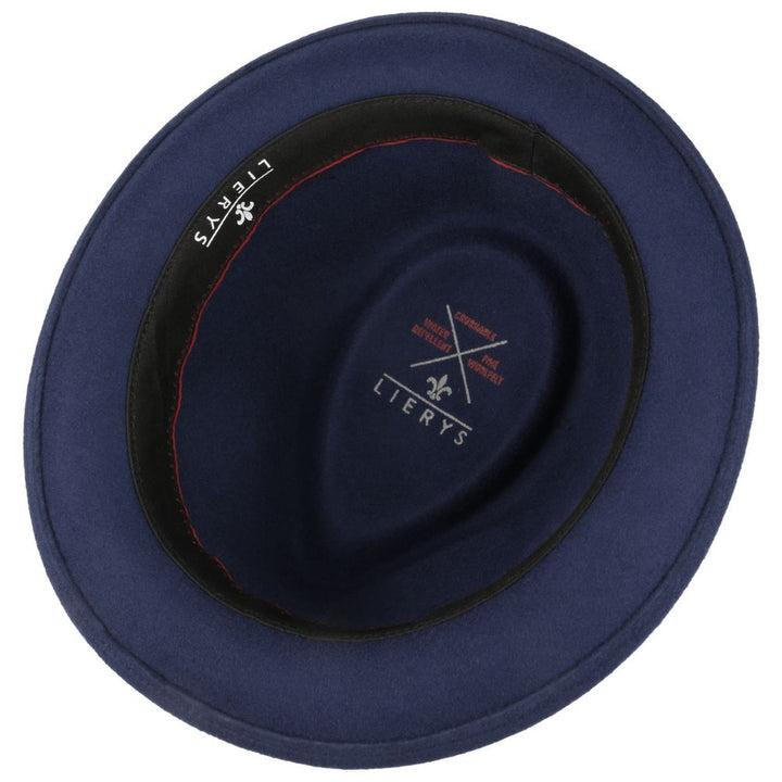 Trilby Woolfelt by Lierys - Blå Uld Hat - Trilby Hat fra Lierys hos The Prince Webshop
