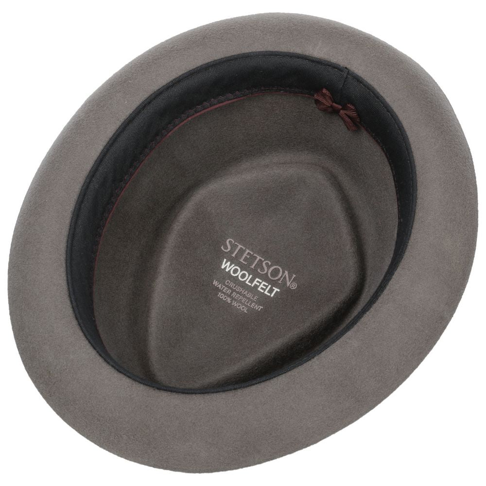 Stetson Diamond Woolfelt - Antracit Uldfilt Hat - Hat fra Stetson hos The Prince Webshop