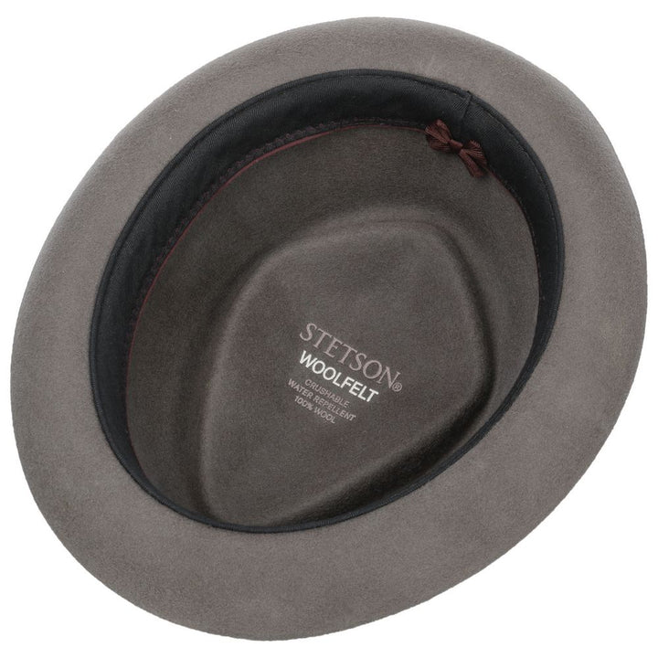 Stetson Diamond Woolfelt - Antracit Uldfilt Hat - Hat fra Stetson hos The Prince Webshop