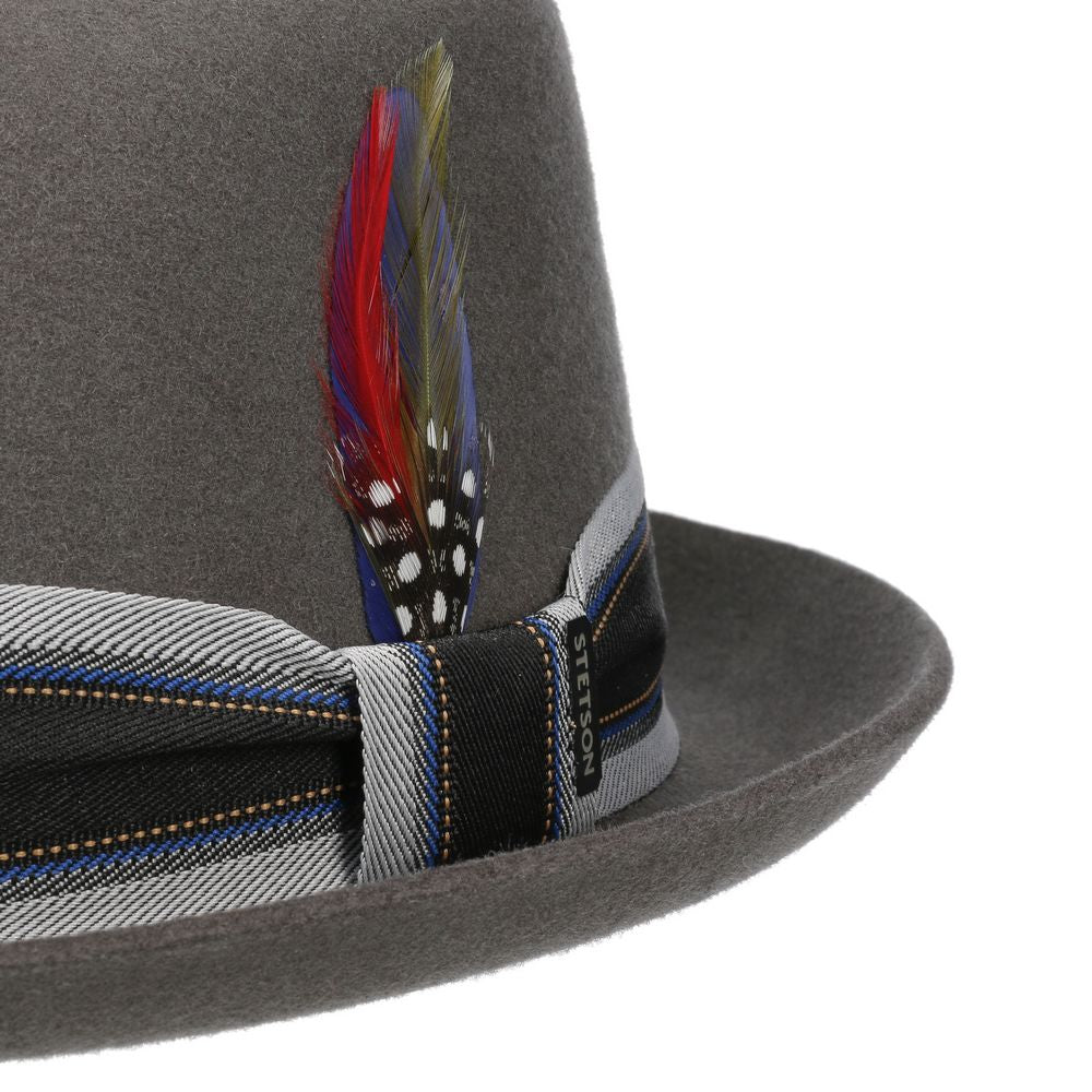 Stetson Diamond Woolfelt - Antracit Uldfilt Hat - Hat fra Stetson hos The Prince Webshop