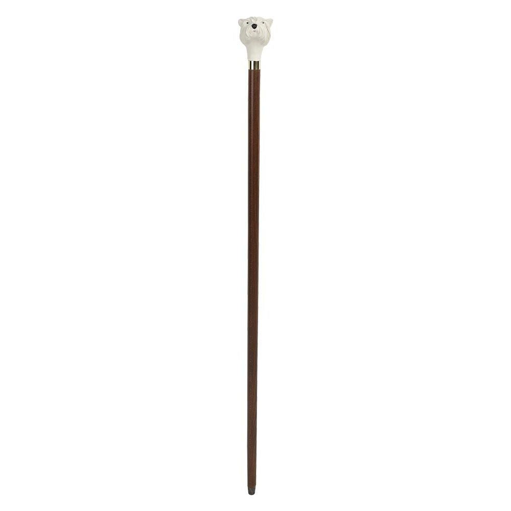Unik Spadserestok i Brun Ahorn med Westie Knop - Spaderestok fra Charles Buyers & Co Ltd hos The Prince Webshop
